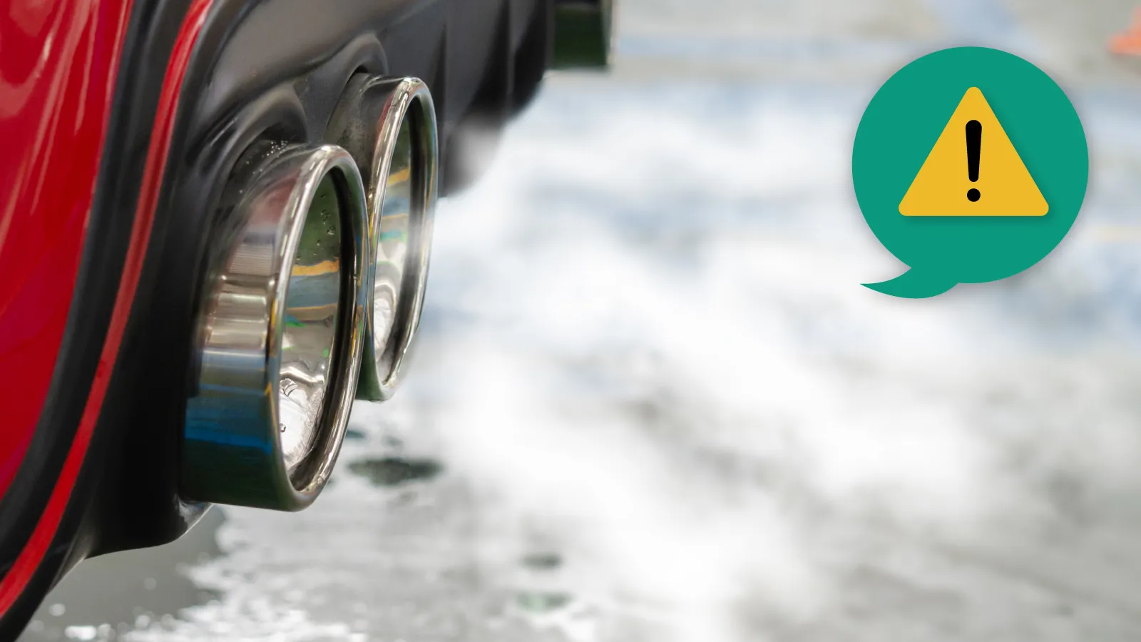 Ilustrasi untuk Bahaya Asap Knalpot Putih untuk Mesin dan Kesehatan